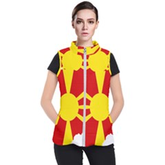 Macedonia Country Europe Flag Women s Puffer Vest by Sapixe