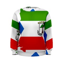 Equatorial Guinea Flag Map Women s Sweatshirt by Sapixe