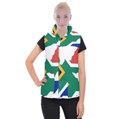 Africa Borders Country Flag Women s Button Up Vest by Sapixe