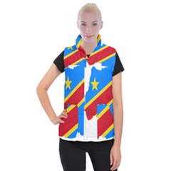 Democratic Republic Of The Congo Flag Women s Button Up Vest by Sapixe