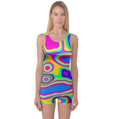 Colorful Shapes                               Women s Boyleg One Piece Swimsuit by LalyLauraFLM