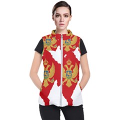 Montenegro Country Europe Flag Women s Puffer Vest by Sapixe