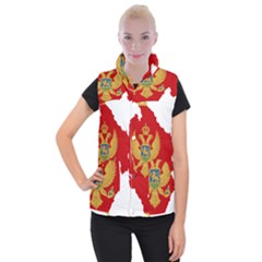 Montenegro Country Europe Flag Women s Button Up Vest by Sapixe