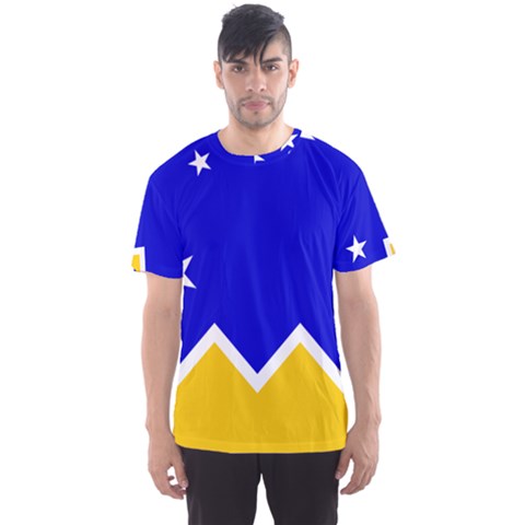 Flag Of Magallanes Region, Chile Men s Sports Mesh Tee by abbeyz71