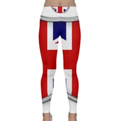 Flag Union Jack Uk British Symbol Classic Yoga Leggings by Sapixe