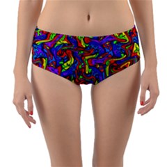 D 2 1 Reversible Mid-waist Bikini Bottoms by ArtworkByPatrick