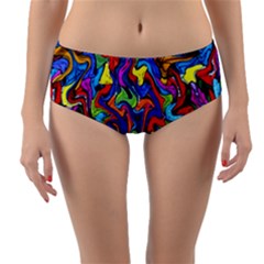 D 7 1 Reversible Mid-waist Bikini Bottoms by ArtworkByPatrick