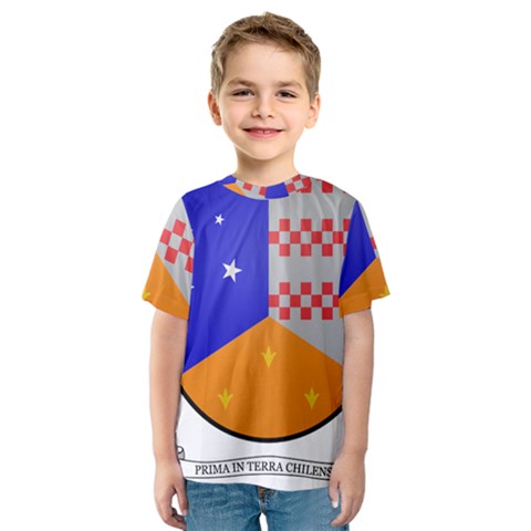 Coat Of Arms Of Magallanes Region, Chile Kids  Sport Mesh Tee by abbeyz71