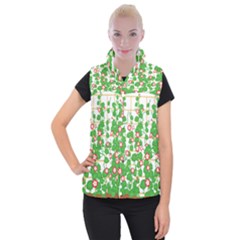 Flowering Vine Vine Ivy Flowers Women s Button Up Vest by Pakrebo