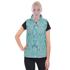 Lotus  Bloom Lagoon Of Soft Warm Clear Peaceful Water Women s Button Up Vest by pepitasart