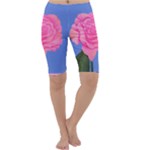 Roses Womens Fashion Cropped Leggings 