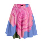 Roses Womens Fashion High Waist Skirt