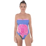 Roses Womens Fashion Tie Back One Piece Swimsuit