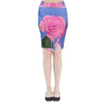 Roses Womens Fashion Midi Wrap Pencil Skirt
