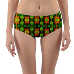 I 1 Reversible Mid-waist Bikini Bottoms by ArtworkByPatrick