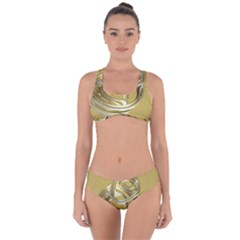 Fractal Abstract Artwork Criss Cross Bikini Set by HermanTelo