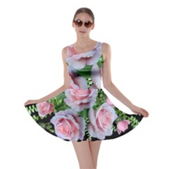 Roses Flowers Ferns Arrangement Skater Dress by Pakrebo