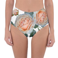 Roses Flowers Buds Ragrance Reversible High-waist Bikini Bottoms by Pakrebo