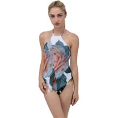 Roses Flowers Buds Ragrance Go With The Flow One Piece Swimsuit by Pakrebo