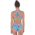 Cups And Mugs Blue Criss Cross Bikini Set View2