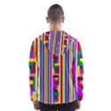 Rainbow Geometric Spectrum Men s Hooded Windbreaker View2