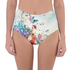 Floral Bouquet Reversible High-waist Bikini Bottoms by Sobalvarro