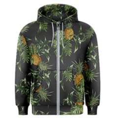 Pineapples Pattern Men s Zipper Hoodie by Sobalvarro