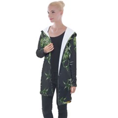 Pineapples Pattern Longline Hooded Cardigan by Sobalvarro