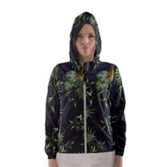 Pineapples Pattern Women s Hooded Windbreaker by Sobalvarro