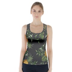 Pineapples Pattern Racer Back Sports Top by Sobalvarro