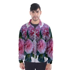 Roses Pink Flowers Arrangement Men s Windbreaker by Simbadda