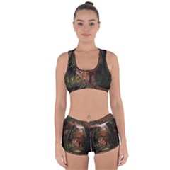 Awesome Wolf In The Darkness Of The Night Racerback Boyleg Bikini Set by FantasyWorld7