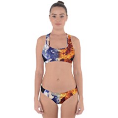 Earth World Globe Universe Space Cross Back Hipster Bikini Set by Sudhe