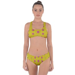 Bloom On In  The Sunshine Decorative Criss Cross Bikini Set by pepitasart