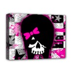 Scene Kid Girl Skull Deluxe Canvas 16  x 12  (Stretched) 