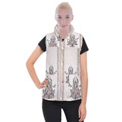 Elegant Decorative Mandala Design Women s Button Up Vest by FantasyWorld7