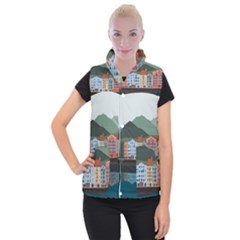 Traveling Travel Tourism Vacation Women s Button Up Vest by Simbadda