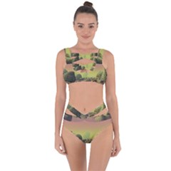 Planet Water Sea Landscape Space Bandaged Up Bikini Set  by Simbadda