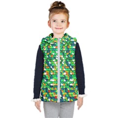 Funky Sequins Kids  Hooded Puffer Vest by essentialimage