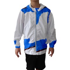 Waving Proposed Flag Of Antarctica Kids  Hooded Windbreaker by abbeyz71