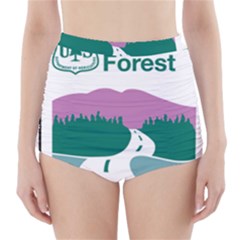 National Forest Scenic Byway Highway Marker High-waisted Bikini Bottoms by abbeyz71
