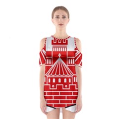 Coat Of Arms Of Helsingborg Shoulder Cutout One Piece Dress by abbeyz71