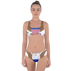 Greater Coat Of Arms Of The United States Criss Cross Bikini Set by abbeyz71