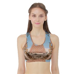 Great Seal Of The United States - Reverse Sports Bra With Border by abbeyz71