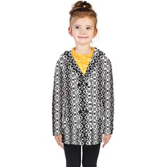 Black And White-3 Kids  Double Breasted Button Coat by ArtworkByPatrick