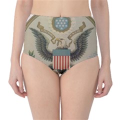 Great Seal Of The United States - Obverse Classic High-waist Bikini Bottoms by abbeyz71
