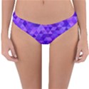 Shades Of Purple Triangles Reversible Hipster Bikini Bottoms View1