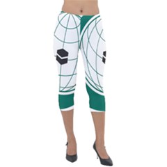 Flag Of The Organization Of Islamic Cooperation Lightweight Velour Capri Leggings  by abbeyz71