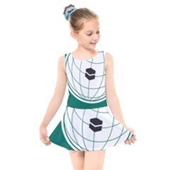 Flag Of The Organization Of Islamic Cooperation Kids  Skater Dress Swimsuit by abbeyz71
