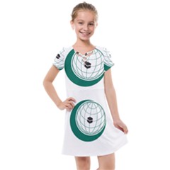 Flag Of The Organization Of Islamic Cooperation Kids  Cross Web Dress by abbeyz71